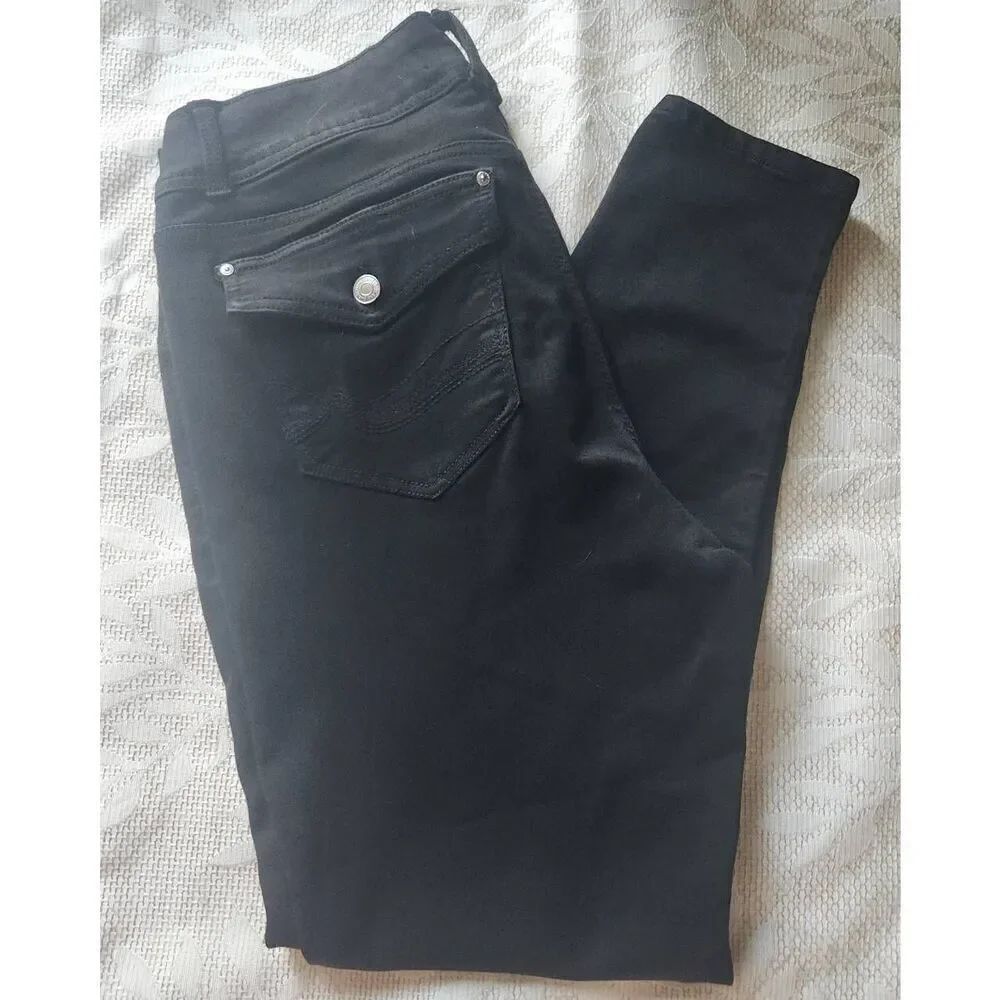 P9  Angels Forever Young black casual curvy skinny pants